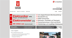 Desktop Screenshot of elektroservice-hartmann.com